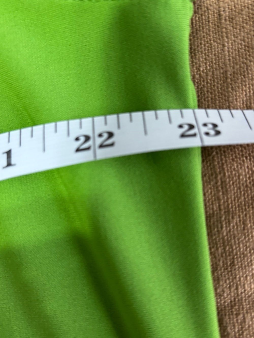 Susan Graver Bright Green V-Neck Sleeveless Tank - Picture 3 of 3